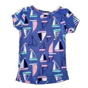 Carter's Sailboat Tee Pink and Blue 18 mo